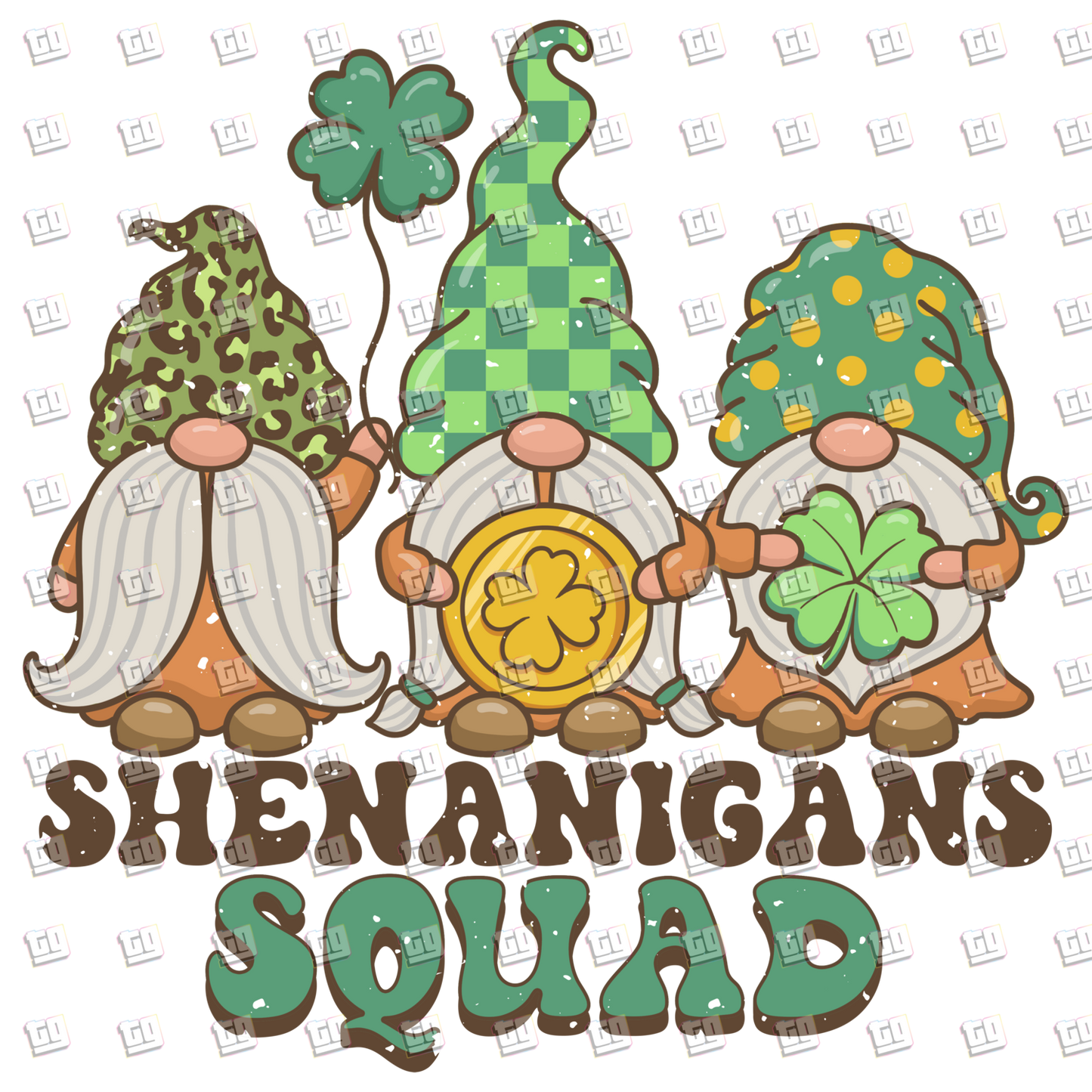 Gnomes Shenanigans Squad - St. Patrick's Day - DTF Transfer
