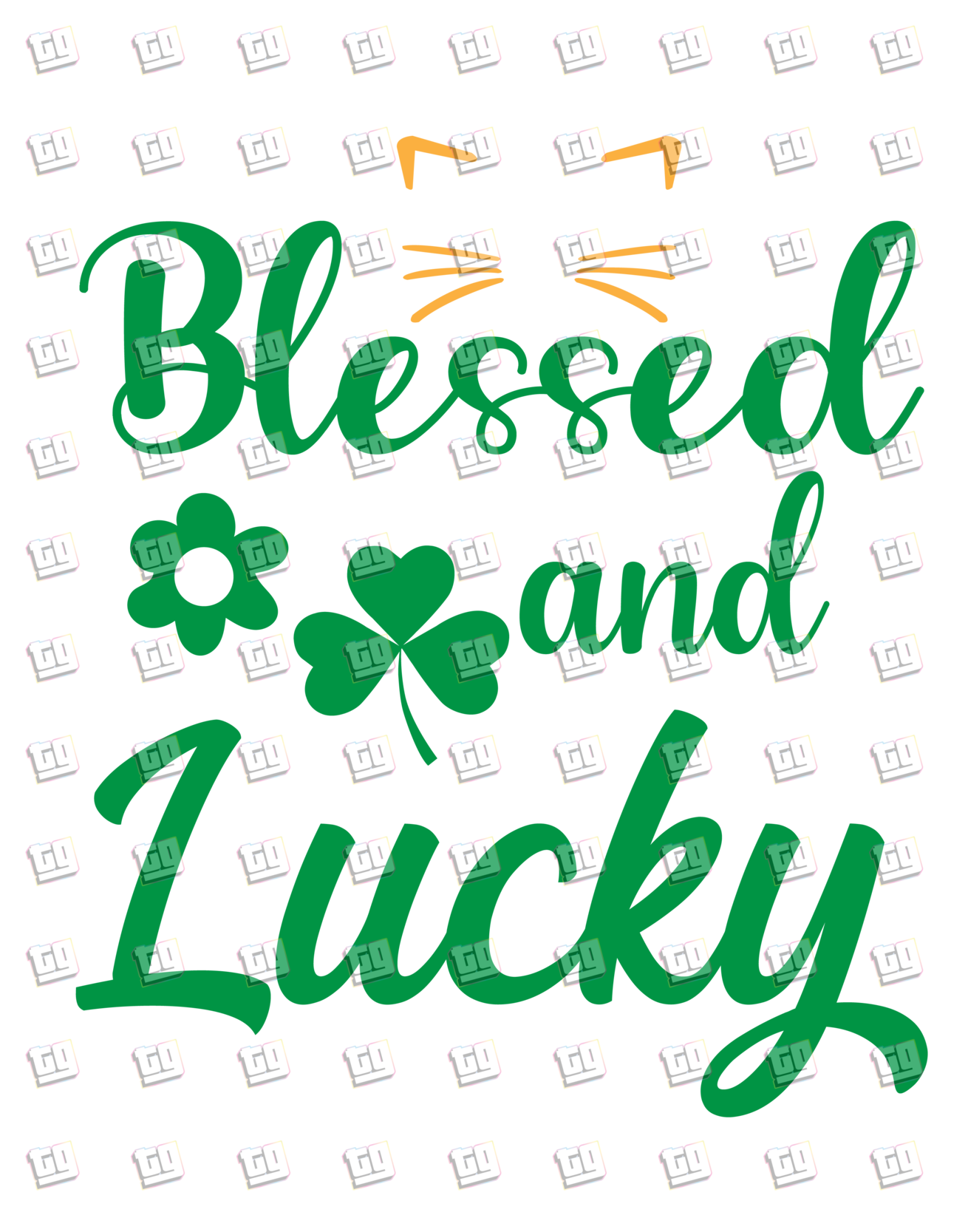 Blessed And Lucky - St. Patrick's Day - DTF Transfer