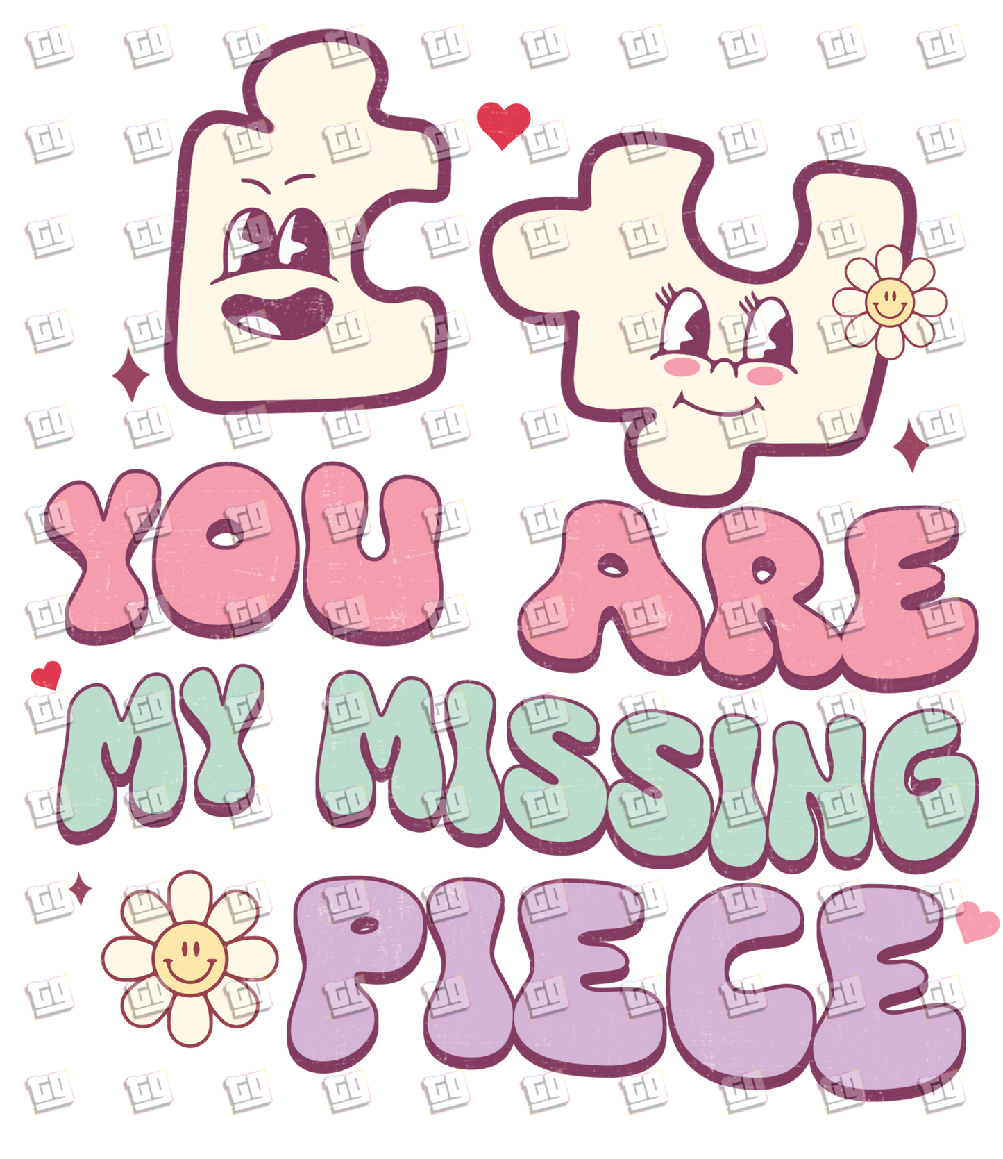 You Are My Missing Puzzle Piece - Valentines - DTF Transfer