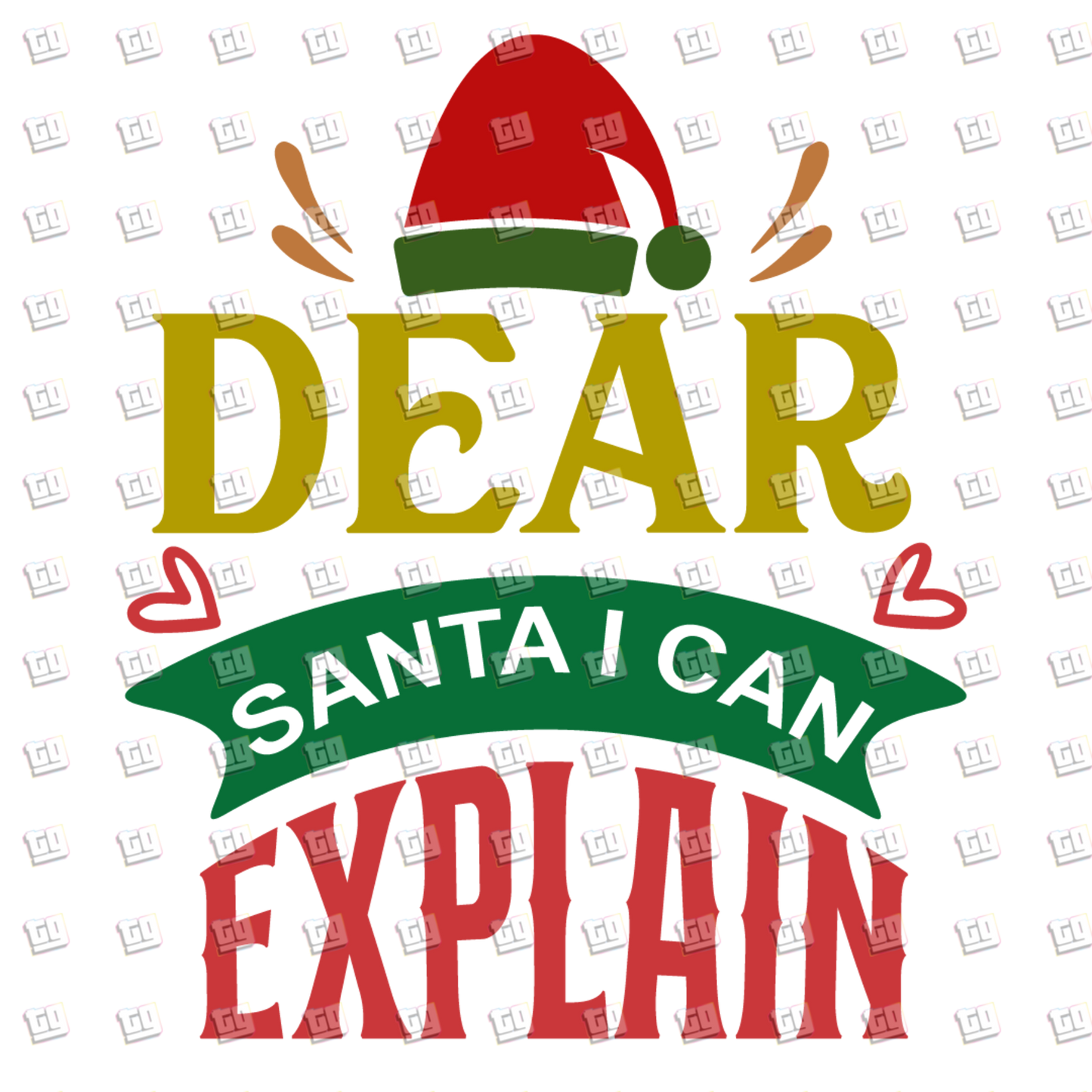 Dear Santa I Can Explain - Holidays - DTF Transfer