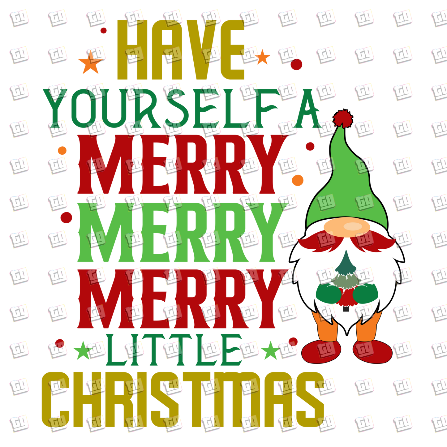 Have Yourself A Merry Little Christmas (Gnome) - Holidays - DTF Transfer