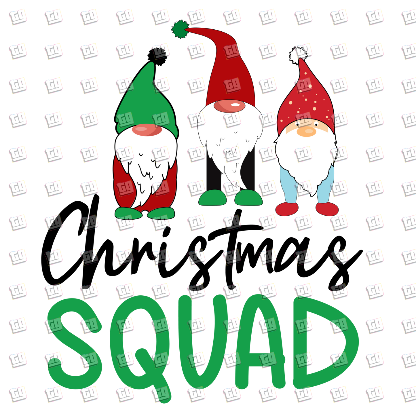 Christmas Squad Gnomes- Holidays - DTF Transfer