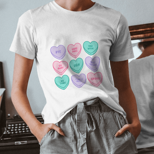 Anti-Valentine Club Colorful Hearts - Valentines - DTF Transfer